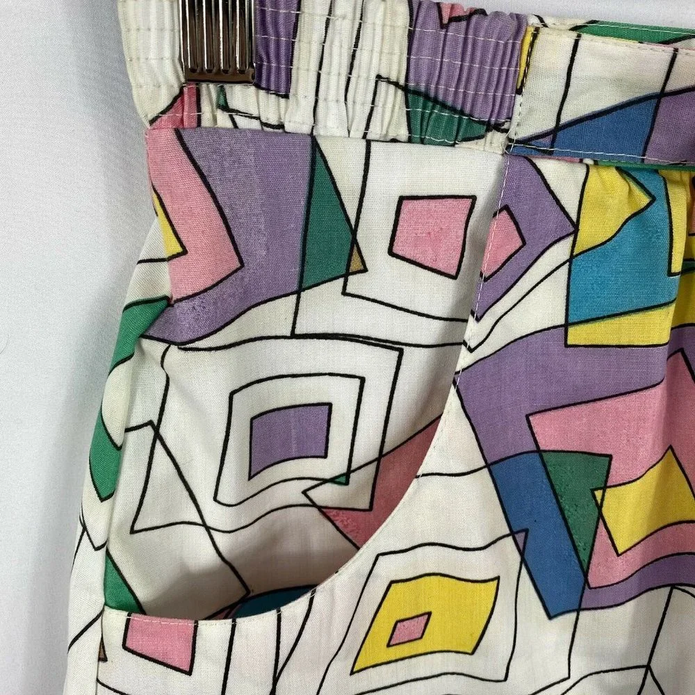 Vintage David Smith Skirt Skort (Shorts) 60s 70s Geometric Pattern Small SOLD - Picture 3 of 7